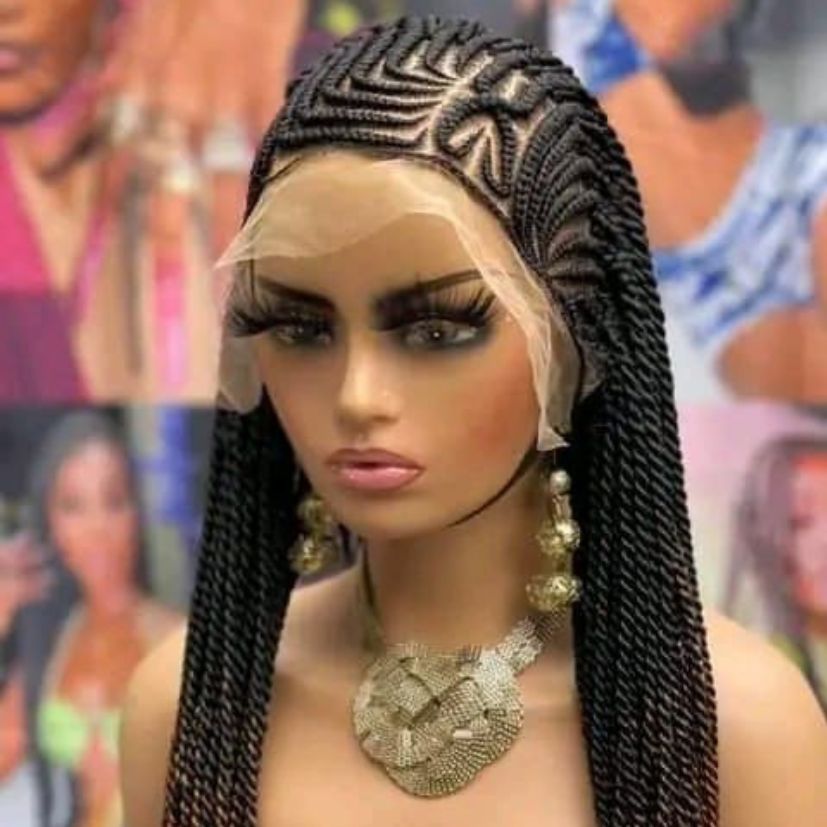HANDMADE BRAIDED WIG - NO.B12 (1.1LBS) image 0